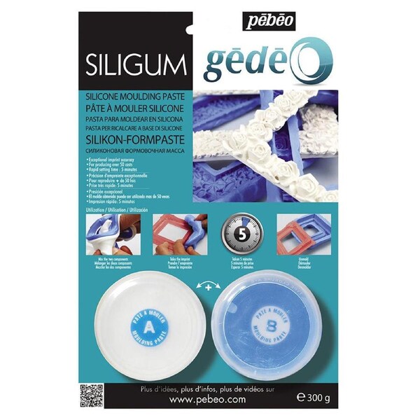 Pebeo Gedeo Siligum 300g Arts And Crafts Statue/Figure/Frame Molding Kit