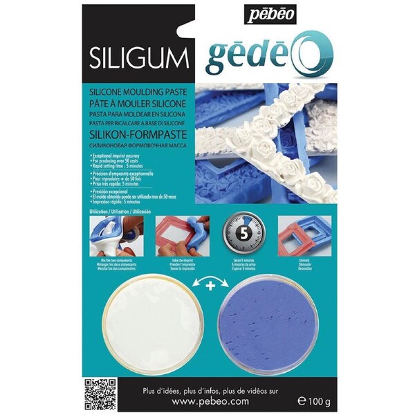 Pebeo Gedeo Siligum 100g Arts And Crafts Statue/Figure/Frame Molding Kit