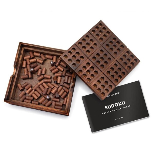 Luckies Iron&Glory Sudoku Deluxe Wooden Puzzle Board