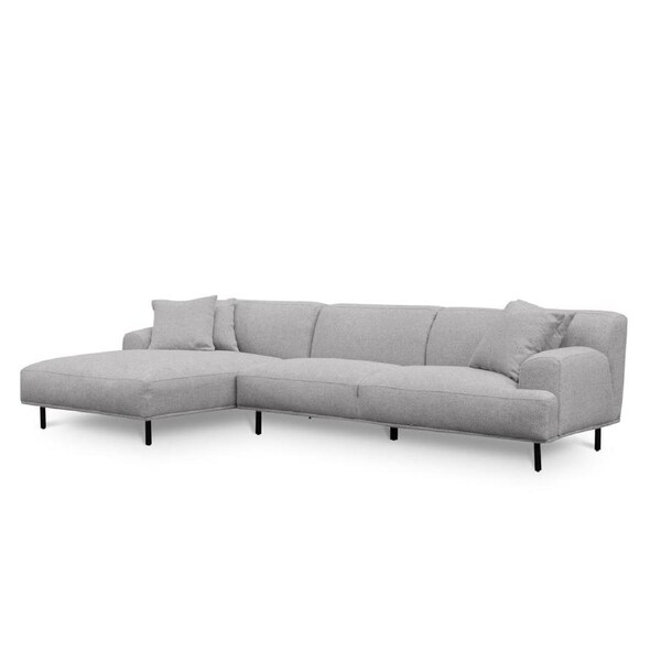 Jasleen 3 Seater Left Chaise Sofa - Sterling Sand