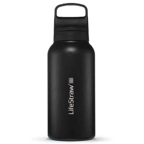 LifeStraw: Go 2.0 1L Stainless Steel Water Filter Bottle Black