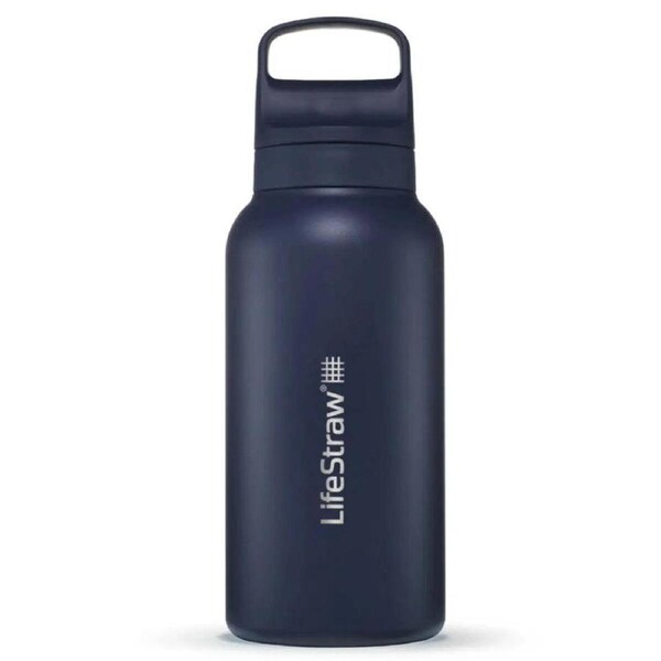 "LifeStraw Go 2.0 1L Stainless Steel Water Filter Bottle Aegean Sea"