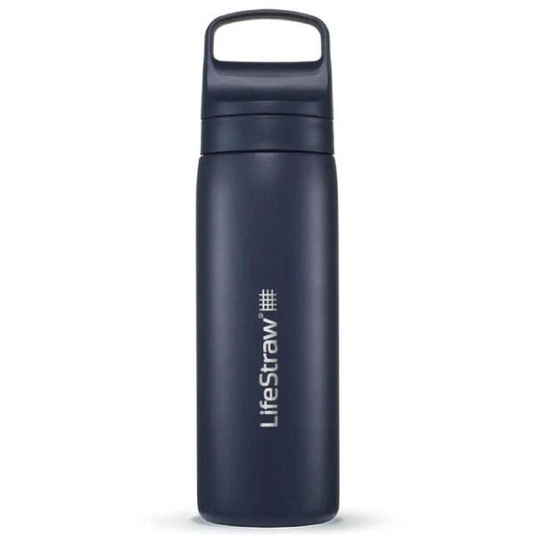 LifeStraw Go 2.0 500ml Stainless Steel Water Filter Bottle Aegean Sea Edition