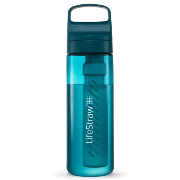 LifeStraw Go 2.0 Laguna Teal 650ml Water Filter Bottle for Safe Hydration
