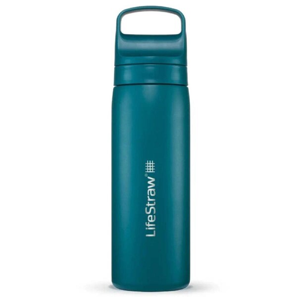 LifeStraw Go 2.0 Laguna Teal 500ml Stainless Steel Water Filter Bottle