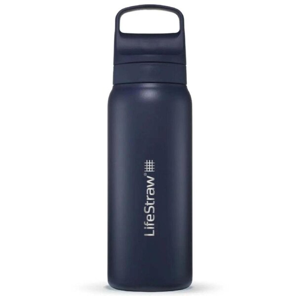 LifeStraw Go 2.0 700ml Stainless Steel Water Filter Bottle Aegean Sea