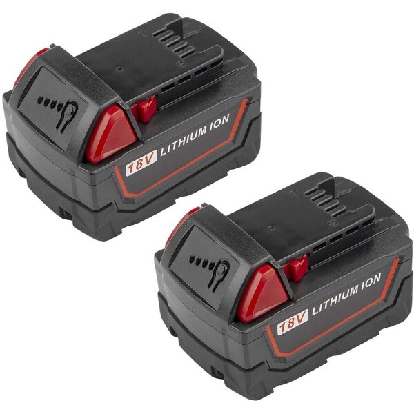 2x 3.0Ah Replacement Battery Compatible with Milwaukee Power Tools 49-24-0171 C12-28 DCR M18,48-11-1840 982-2 4932352071 4932430063 M18B