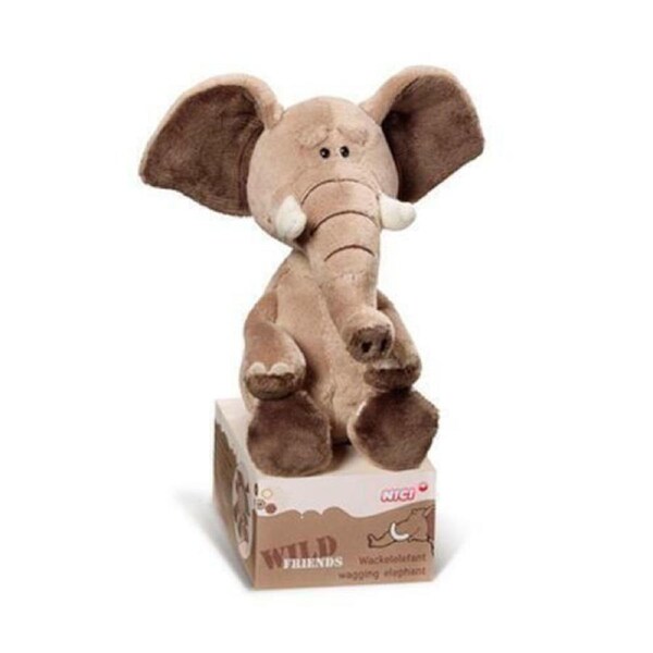 NICI Wild Friends Wagging Elephant 20cm Plush Soft and Adorable Safari Companion for Kids