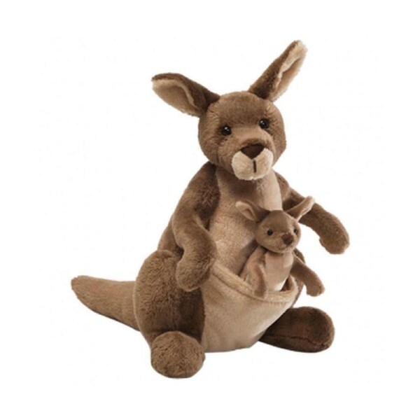 Gund Jirra 25cm Kangaroo Plush with Removable 10cm Joey Toy