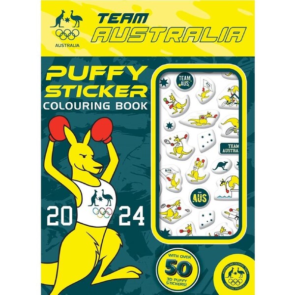 Australian Olympic Team: Puffy Sticker Colouring Book