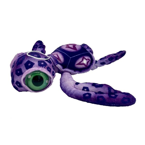 Huggable Toys Plush Aquarium Turtle Purple 26cm