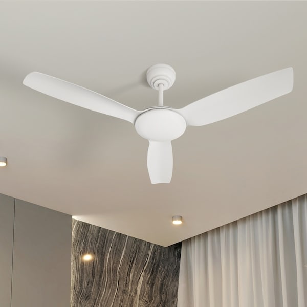 Vevare 52'' Ceiling Fan DC Motor with Remote 5 Speed - White