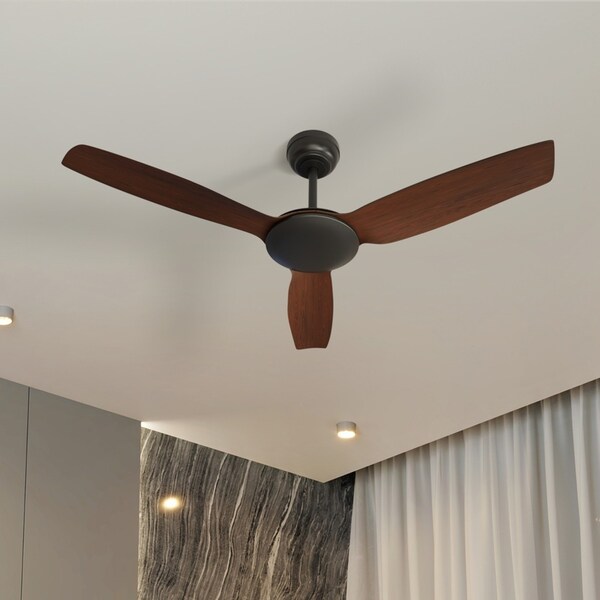 Vevare 52'' Ceiling Fan DC Motor with Remote 5 Speed - Walnut