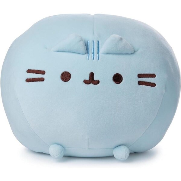 Gund Pusheen Squisheen Round Plush 28cm Super Soft Toy in Blue