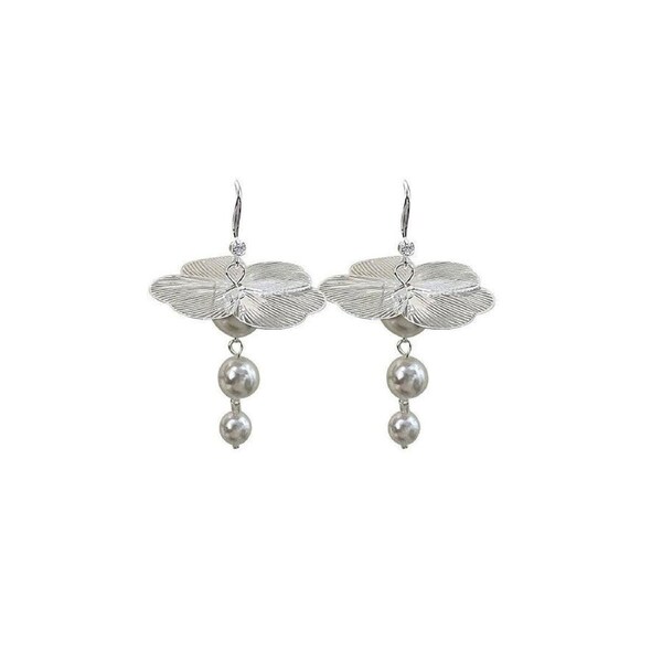 Floral Earring Hooks Mori Style Tie Earrings Fashion Jewelry for Women Girls