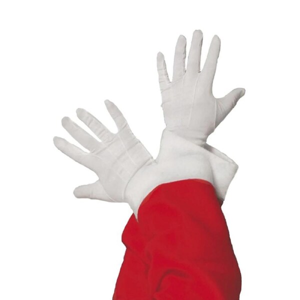 Christmas White Santa Gloves