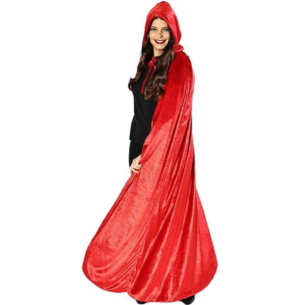 Red Velvet Deluxe Adults Halloween Cape