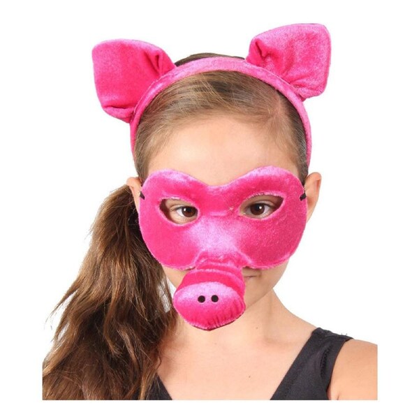 Pig Headband and Mask Set