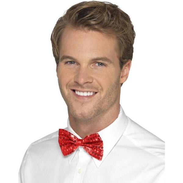 Red Sequin Bow Tie