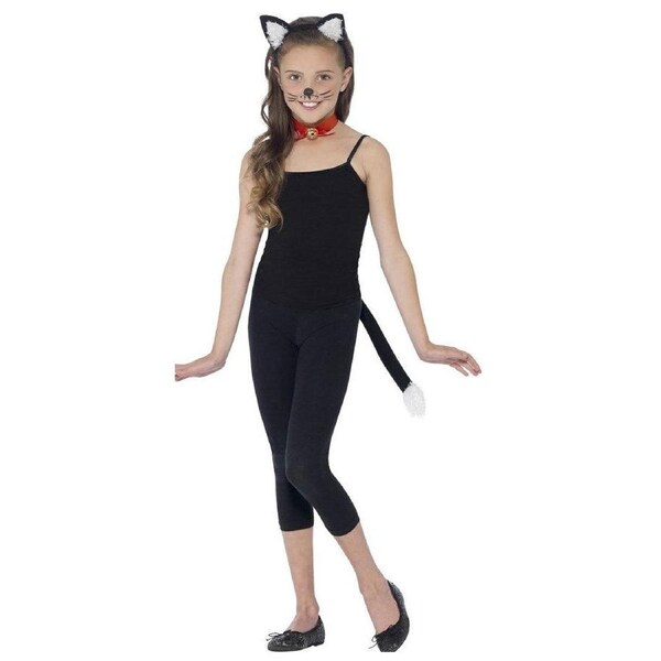 Cat Kids Headband Collar and Tail Kit