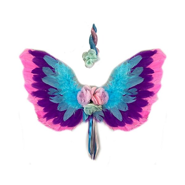 Pastel Deluxe Unicorn Wings and Headpiece