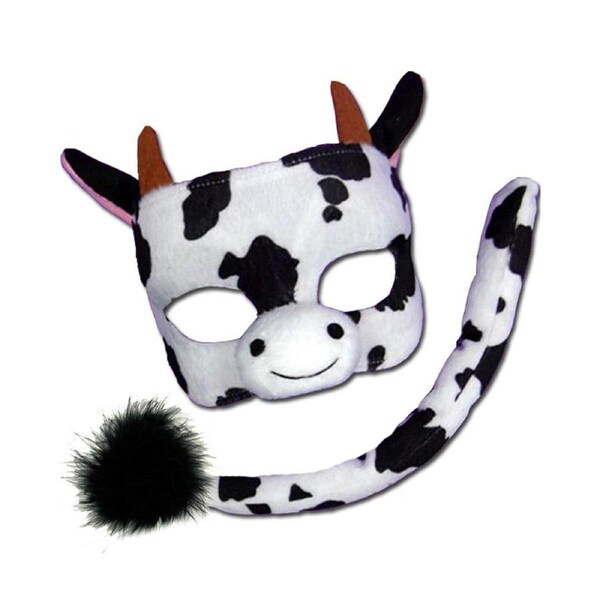 Cow Deluxe Mask and Tail Set