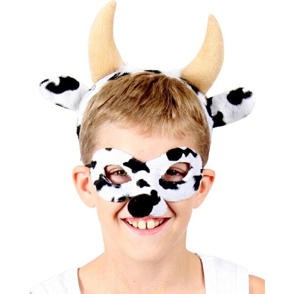 Cow Headband and Mask Set