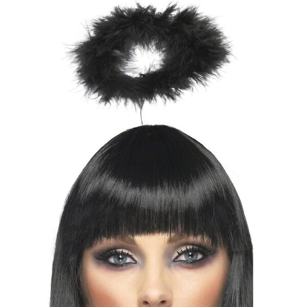 Marabou Feathered Black Halo