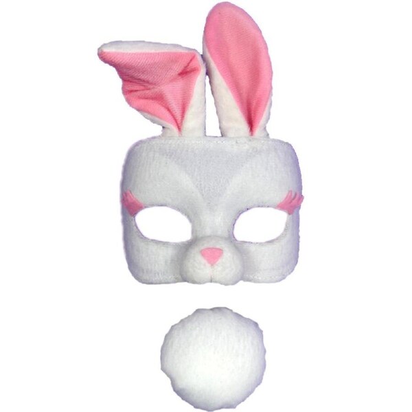 Rabbit Deluxe Mask and Tail Set