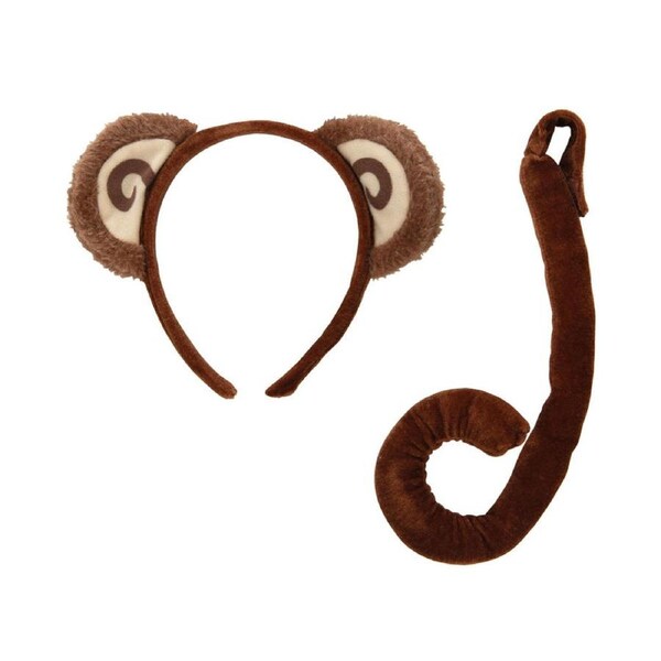 Cheeky Monkey Headband and Tail Deluxe Set