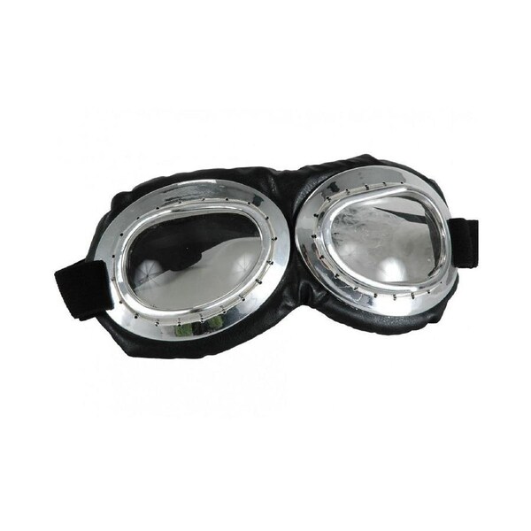 Silver Aviator Goggles