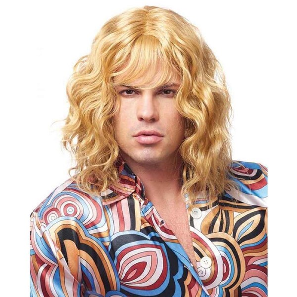 70s Model Dude Long Blonde Wig