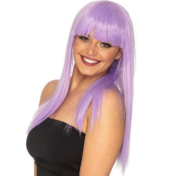 Fashion Deluxe Pastel Lavender Long Wig