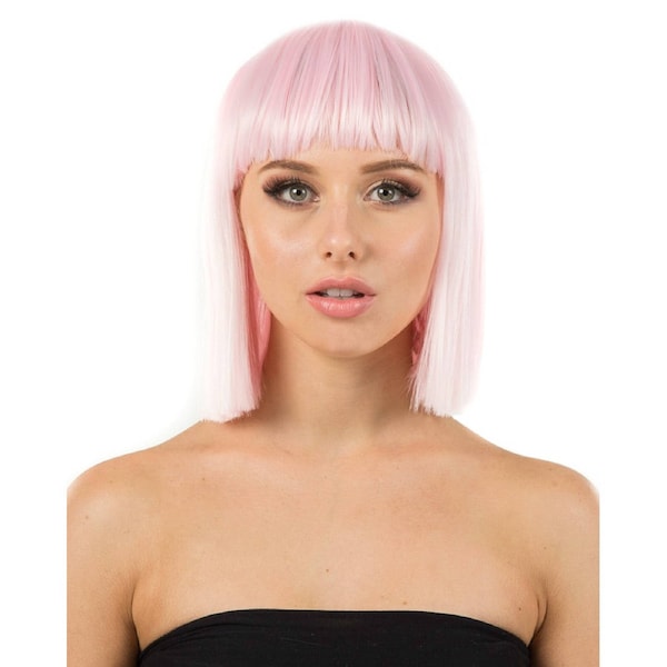 Fashion Deluxe Pastel Pink Bob Wig