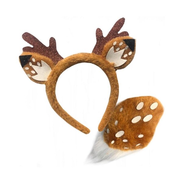 Deer Headband and Tail Set