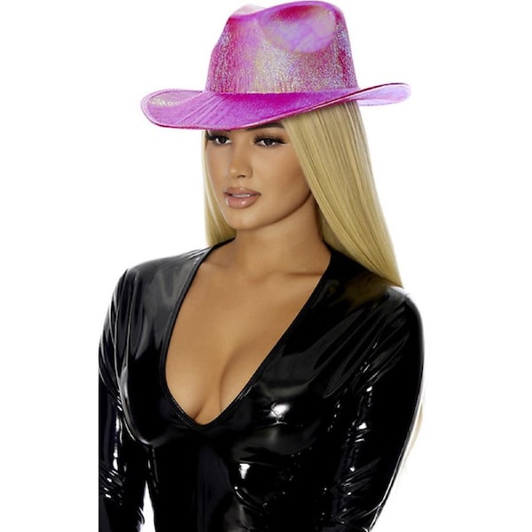 Fuchsia Pink Metallic Cowboy Hat