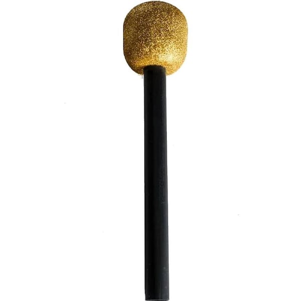 Gold Glitter Microphone Prop