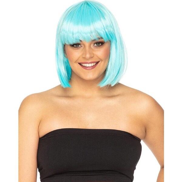 Fashion Deluxe Soft Teal Bob Wig