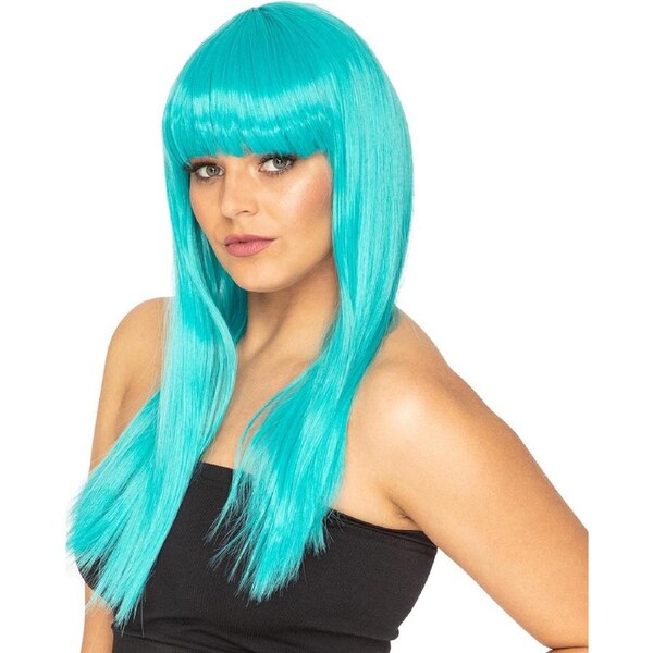 Fashion Deluxe True Teal Long Wig