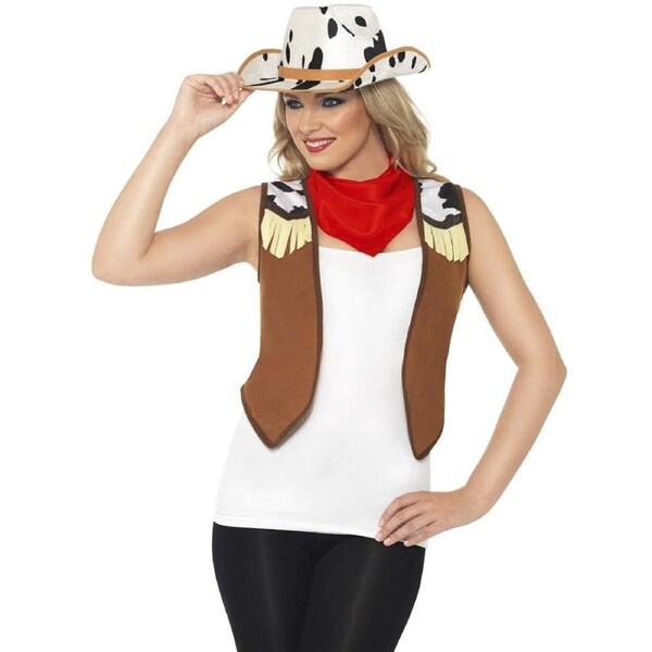 Brown Wild Western Womens Costume