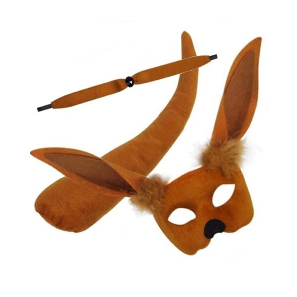 Kangaroo Deluxe Mask and Tail Set