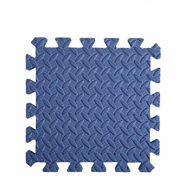 6 x Blue Interlocking Heavy Duty EVA Foam Gym Flooring Mat Floor Mats Tiles 60x60cm