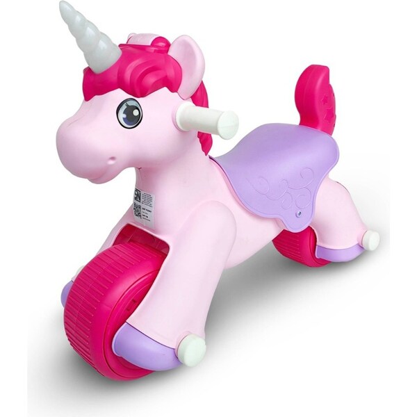 Volta Foot To Floor Kids Ride On Unicorn Push Scooter Pink Medium Size 3+