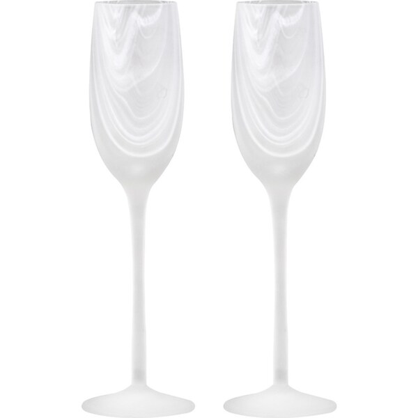 2pc Tempa Skylar Frost Champagne Drinking Glass Cup Drinkware/Barware Set