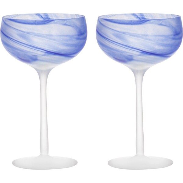 2pc Tempa Skylar Ocean Cocktail Drinking Glass Cup Drinkware/Barware Set