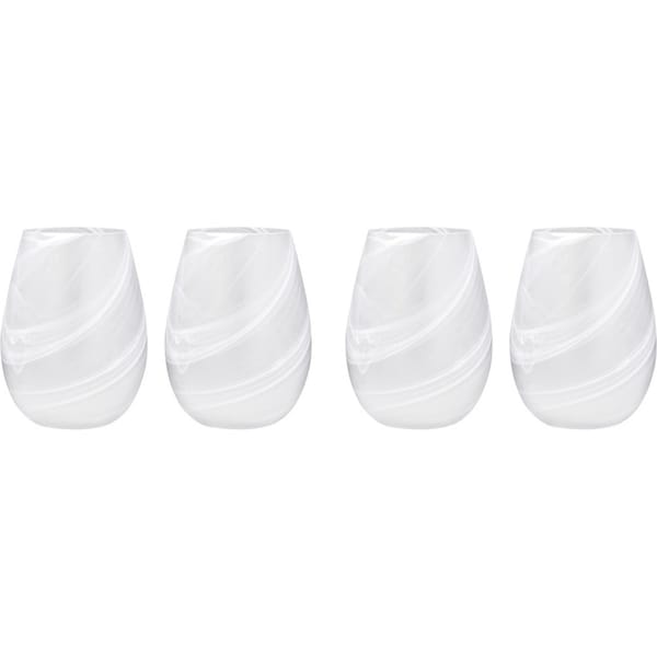 2x 2pc Tempa Skylar Frost Stemless Red/White Wine Glass Drinkware/Bar Set