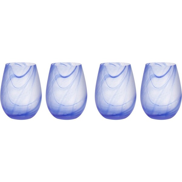 2x 2pc Tempa Skylar Ocean Stemless Red/White Wine Glass Drinkware/Bar Set