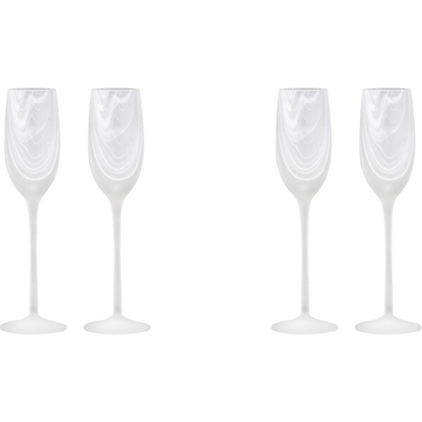 2x 2pc Tempa Skylar Frost Champagne Drinking Glass Cup Drinkware/Barware Set