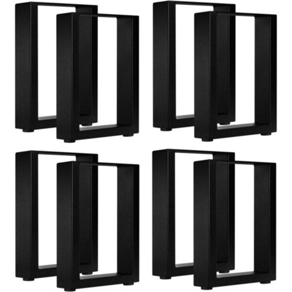 Oikiture 8X Coffee Dining Table Legs Bench Box DIY Steel Metal Industrial 40CM