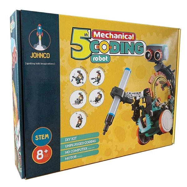 Johnco 5-in-1 Mechanical Coding Robot